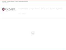 Tablet Screenshot of gespac.be